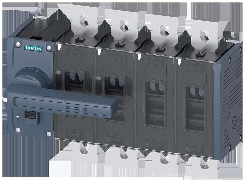 SIEMENS - Seccionador 800A tamaño 4 3 polos frontal centro conexión plana
