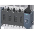 SIEMENS - Seccionador 1000A tamaño 5 3 polos frontal izquierda conexión plana gris