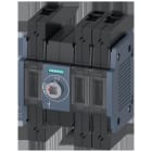 SIEMENS - Seccionador 100A tamaño 2 3 polos frontal izquierdo conexión plana gris