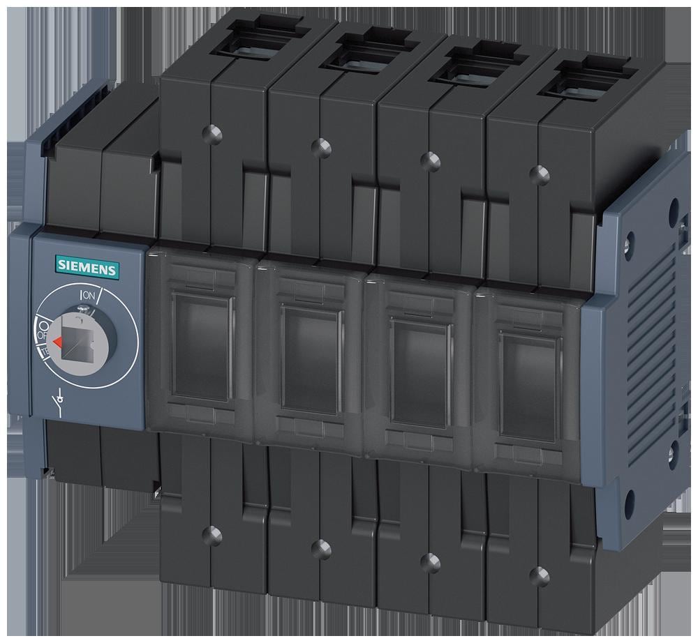 SIEMENS - Seccionador 125A tamaño 2 4 polos frontal izquierdo sin maneta borne