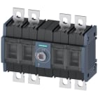 SIEMENS - INTERRUPTOR-SECCIONADOR 200A, TAMANO 3, 4 POLOS ACCTO. FRONTAL EN CENTRO UNIDAD BASE SIN MANETA CONE
