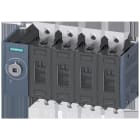 SIEMENS - Seccionador 250A tamaño 3 3 polos frontal izquierda conexión plana gris