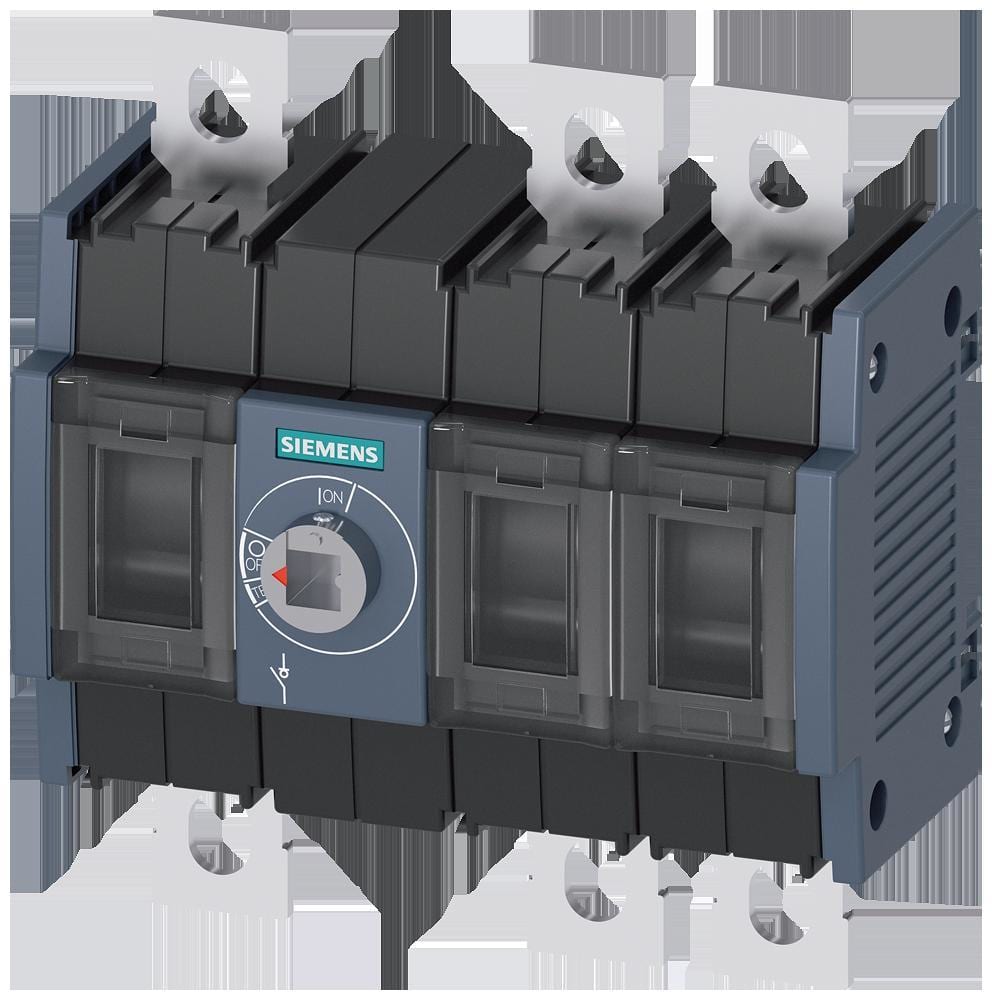 SIEMENS - INTERRUPTOR-SECCIONADOR 315A, TAMANO 3, 3 POLOS ACCTO. FRONTAL A IZDA. UNIDAD BASE SIN MANETA CONEXI