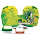 WAGO - Borna tierra Serie 285 2 conductores verde amarillo