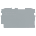 WAGO - Placa Serie 2002 final e intermedia de espesor 0,8mm 4x25 1,2g gris