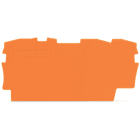 WAGO - Placa Serie 2002 final e intermedia de espesor 0,8mm 4x25 1,4g naranja