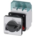 SIEMENS - Interruptor 3LD2 3 polos 25A orificio central frontal negro