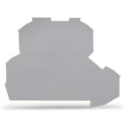 WAGO - Placa Serie 2002 final e intermedia de espesor 0,8mm 4x25 2,4g gris