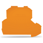 WAGO - Placa Serie 2002 final e intermedia de espesor 0,8mm 4x25 2,4g naranja