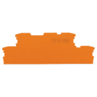 WAGO - Placa final intermedia Serie 2002 108mm naranja