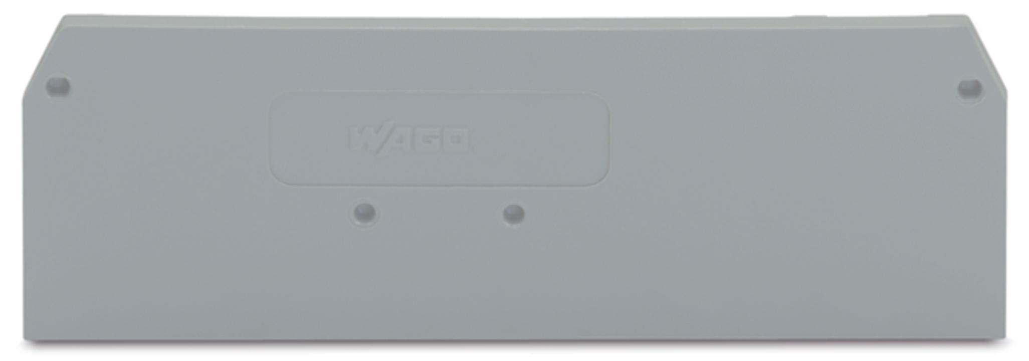 WAGO - Placa final intermedia Serie 279 para borna 4 conductores gris
