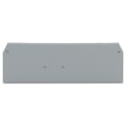 WAGO - Placa final intermedia Serie 279 para borna 4 conductores gris