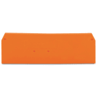 WAGO - Placa final intermedia Serie 279 para borna 4 conductores naranja