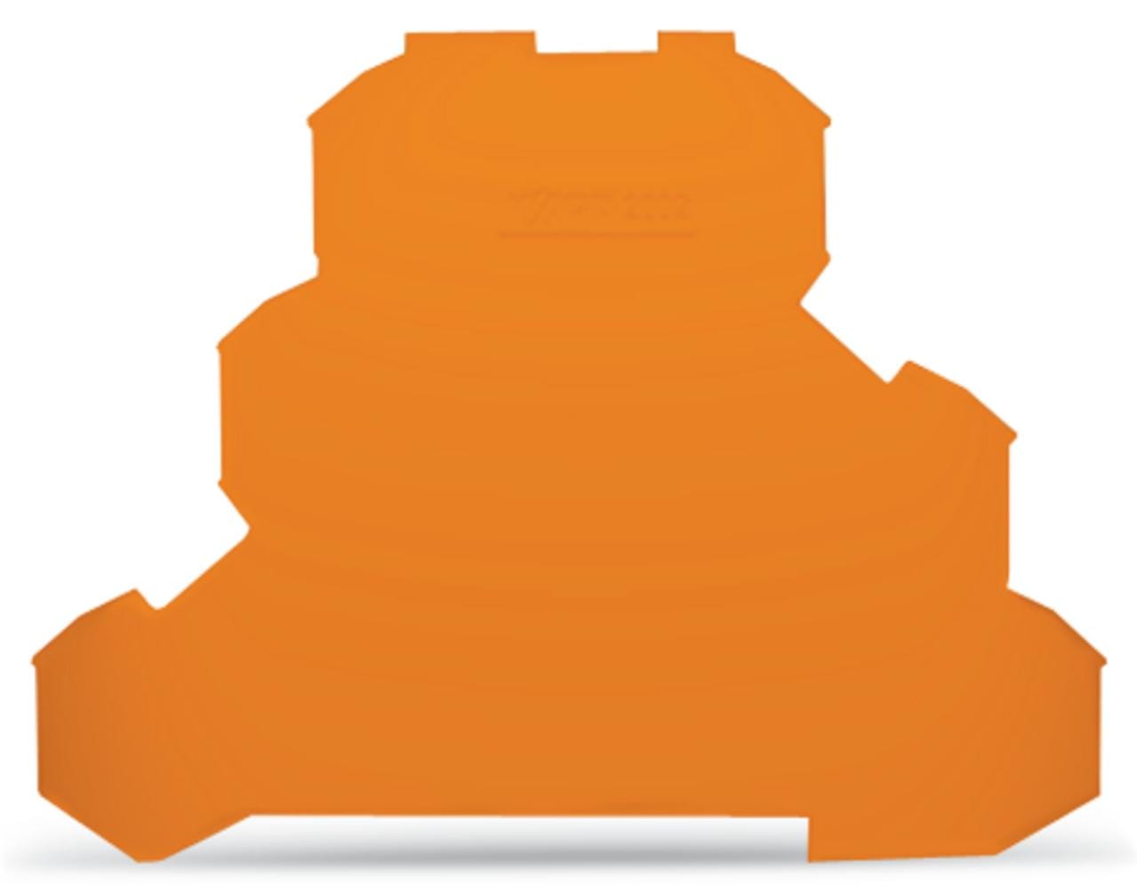 WAGO - Placa Serie 2002 final e intermedia de espesor 0,8mm 4x25 4g naranja