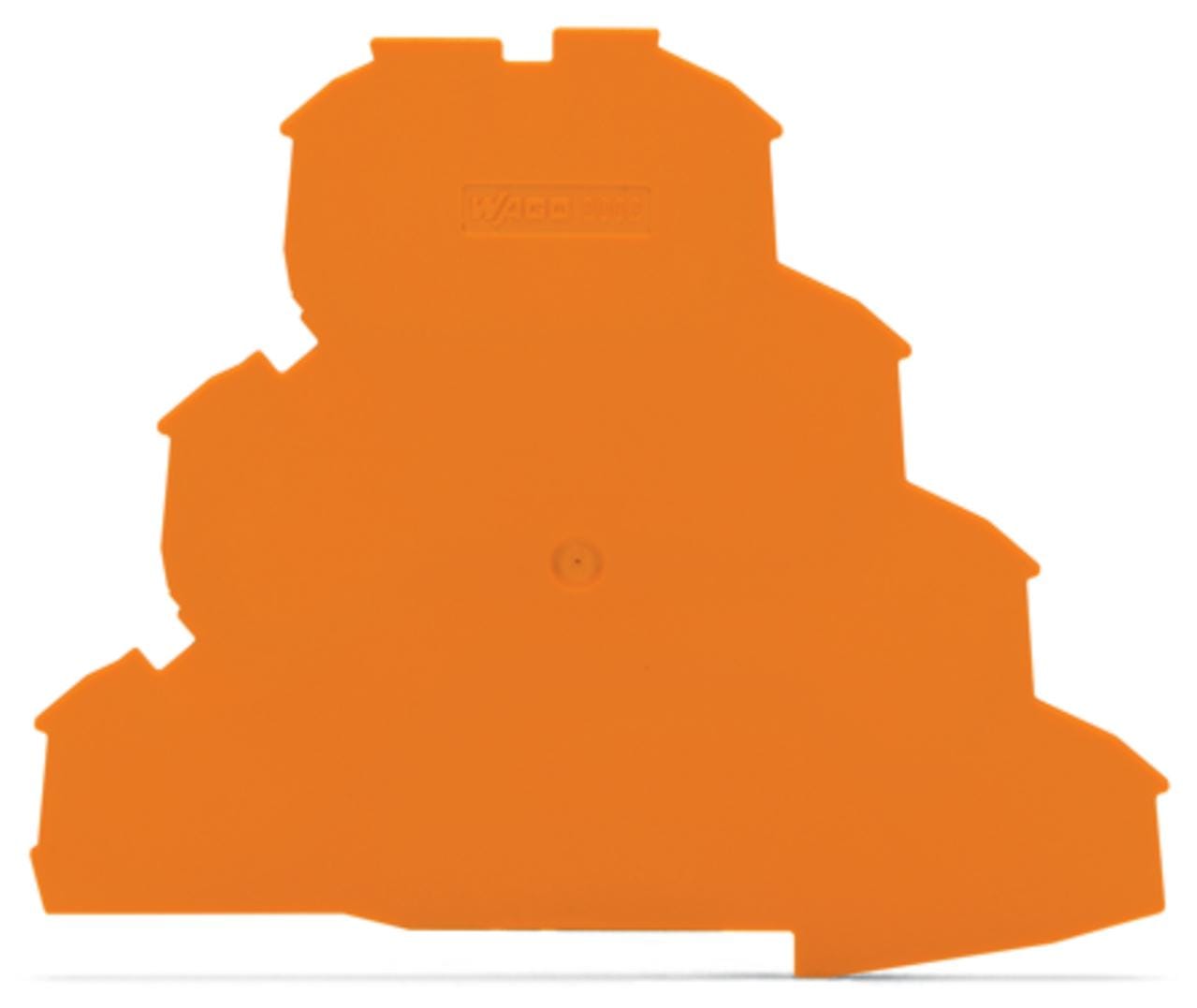 WAGO - Placa final intermedia Serie 2002 103,5mm naranja