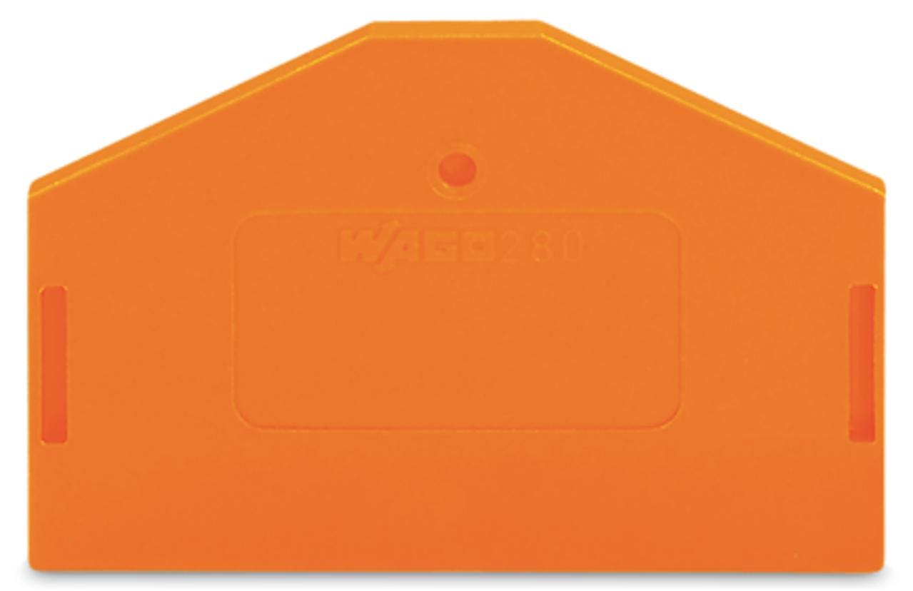 WAGO - Placa final intermedia Serie 280 50,5mm naranja
