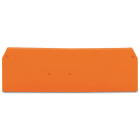 WAGO - Placa final intermedia Serie 280 para borna 4 conductores naranja