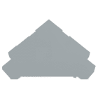 WAGO - Placa final intermedia Serie 280 90,5mm gris