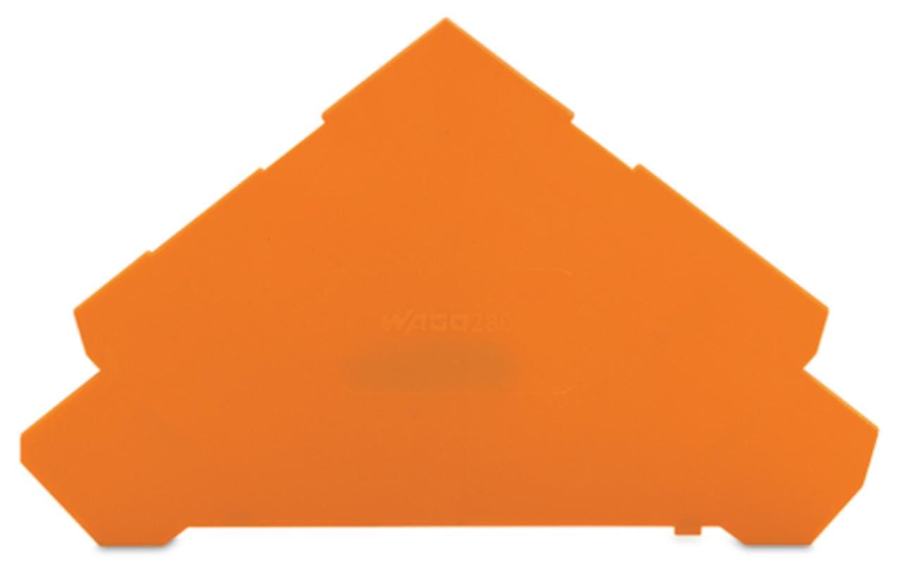 WAGO - Placa final intermedia Serie 280 90,5mm naranja