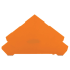 WAGO - Placa final intermedia Serie 280 90,5mm naranja