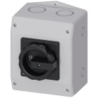 SIEMENS - Interruptor principal 6 polos 2 bornes IP65 giratorio negro
