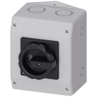 SIEMENS - Interruptor principal 6 polos 1 borne IP65 giratorio negro