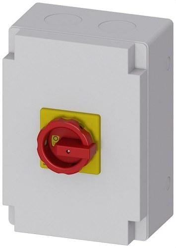 SIEMENS - Interruptor principal emergencia 6 polos 1NA+1NC IP65 rojo/ amarillo
