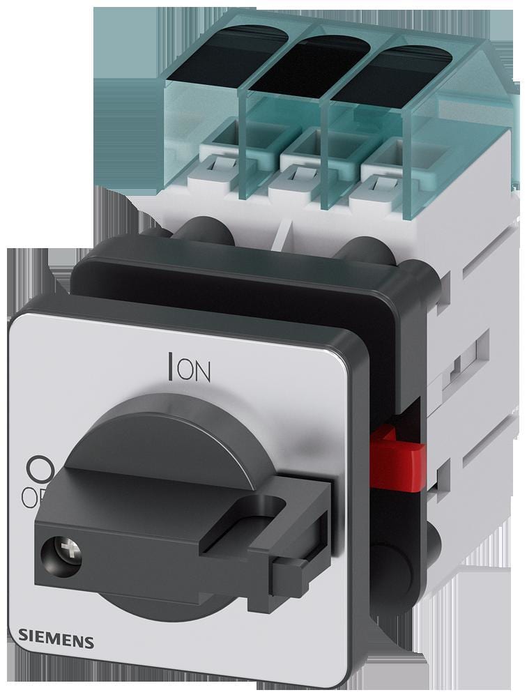 SIEMENS - Interruptor principal, 3 polos, Iu 16A, sin maneta, 400V 7,5kW, montaje en cuadros de distribución