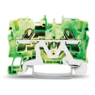 WAGO - Borna paso Serie 2004 2 conductores verde amarillo