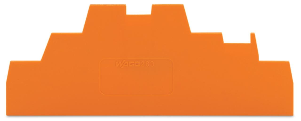 WAGO - Placa distanciadora Serie 280 103mm naranja
