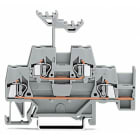 WAGO - Borna doble piso 2,5mm² 74mm gris