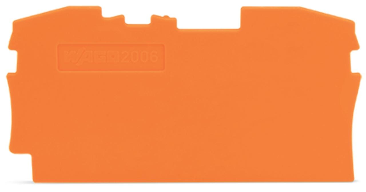 WAGO - Placa final intermedia Serie 2006 57,5mm naranja