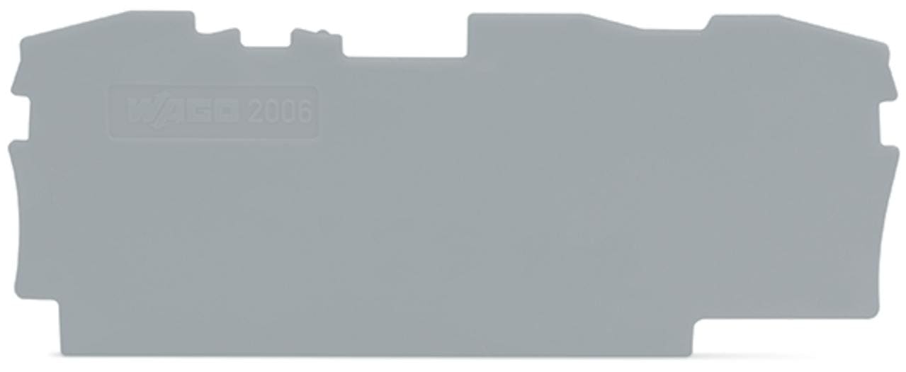 WAGO - Placa final intermedia Serie 2006 73,5mm gris