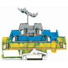 WAGO - Borne tierra paso Serie 280 103mm verde amarillo azul gris