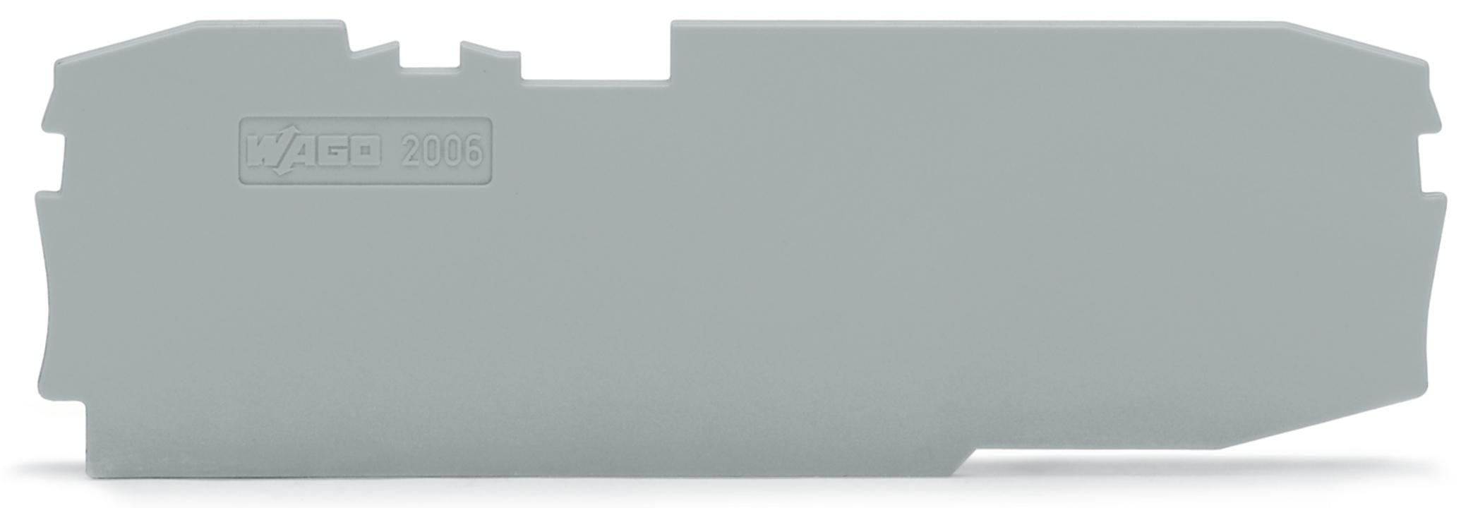 WAGO - Placa final intermedia Serie 2006 96,3mm gris