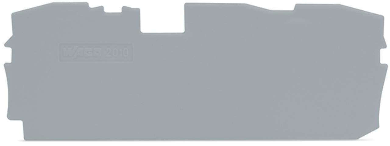 WAGO - Placa final intermedia Serie 2010 89mm gris