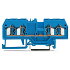 WAGO - Borna paso Serie 280 4 conductores azul