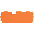 WAGO - Placa final intermedia Serie 2016 92mm naranja