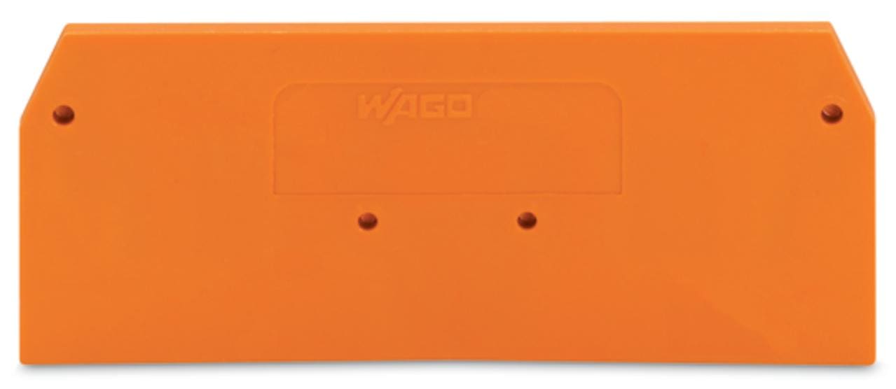 WAGO - Placa Serie 281 final intermedia 2,5mm naranja