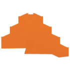 WAGO - Placa final intermedia Serie 281 100mm naranja