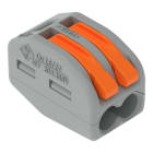 WAGO - Conector Serie 222 de 2P para cable sólido/flexible