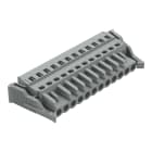 WAGO - Conector H conexión CAGE CLAMP 5mm 12P con clips gris