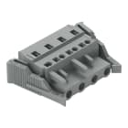 WAGO - Conector H conexión CAGE CLAMP 7,5mm 4P con clips gris