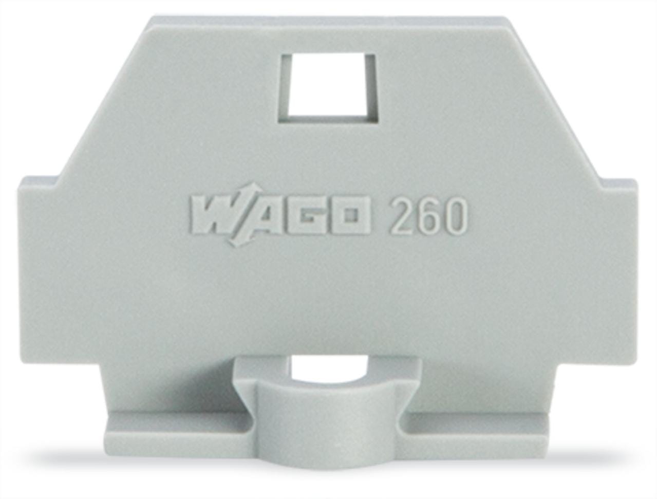 WAGO - Placa final con brida fijación para Serie 260