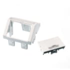 NEXANS CS - LAN EU STYLE ANGLED 45 X 45 MODULE 1 SNAP-IN WHITE
