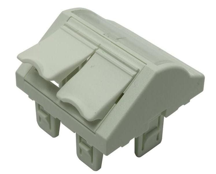 NEXANS CS - LAN EU STYLE ANGLED 45 X 45 MODULE 2 SNAP-IN WHITE