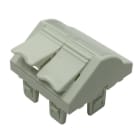 NEXANS CS - LAN EU STYLE ANGLED 45 X 45 MODULE 2 SNAP-IN WHITE