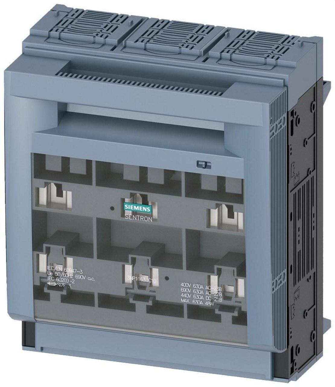 SIEMENS - Interruptor seccionador 3 polos NH3 630A 60mm conector plano