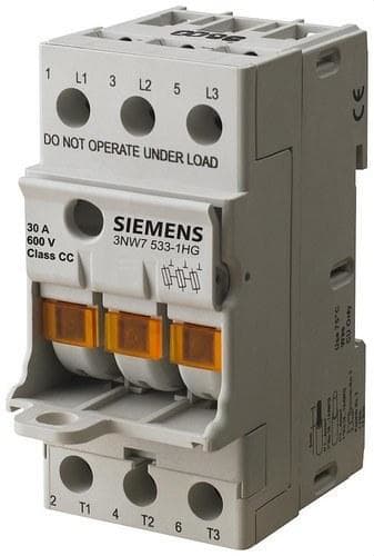 SIEMENS - Portafusible compacto 10X38 690V 32A 3 polos 45mm