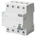 SIEMENS - Interruptor diferencial 5SV clase-A 4 polos 80A 500mA 70mm
